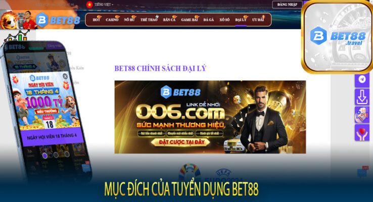 Mục đích của tuyển dụng Bet88